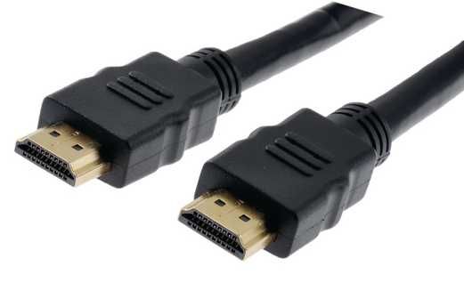 Kabel/przewód HDMI-HDMI czarny 1m-1,5m używany