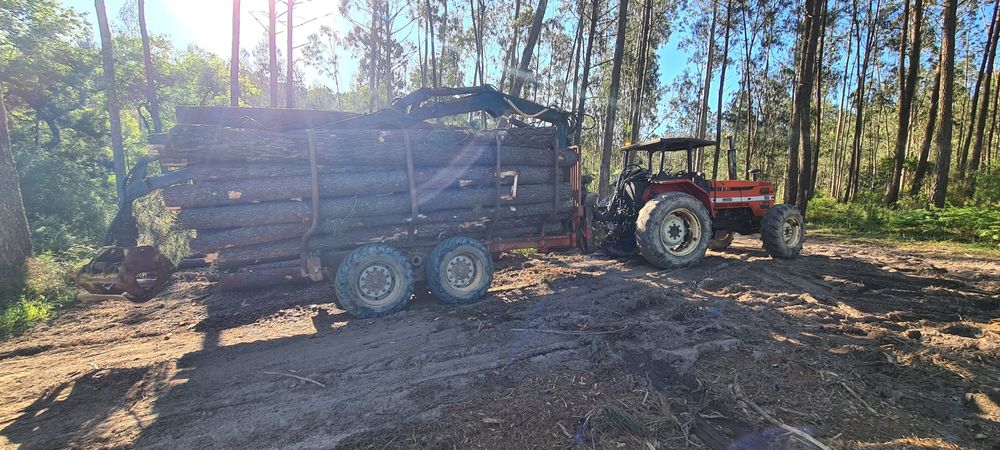 Trator florestal same 110 reboque costa 10ton