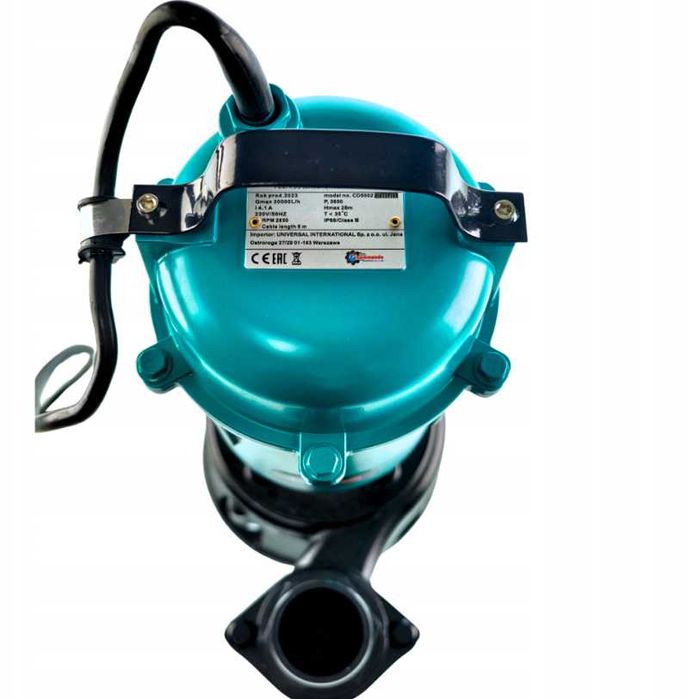 POMPA wody Czystej SZAMBA BRUDNEJ Rozdrabniaczem MŁYNKIEM 3850W