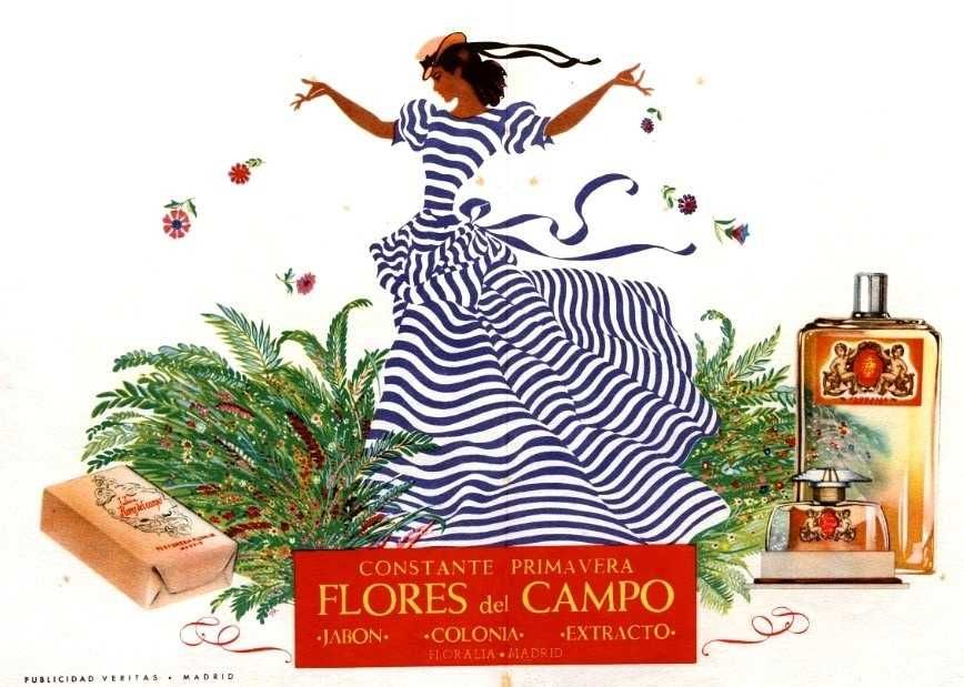 Raro: Flores del Campo de 1927 Perfume Vintage descontinuado