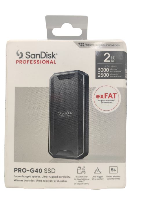 Na Lewara Dysk zewnętrzny SanDisk Professional PRO-G40 SSD 2Tb exFAT