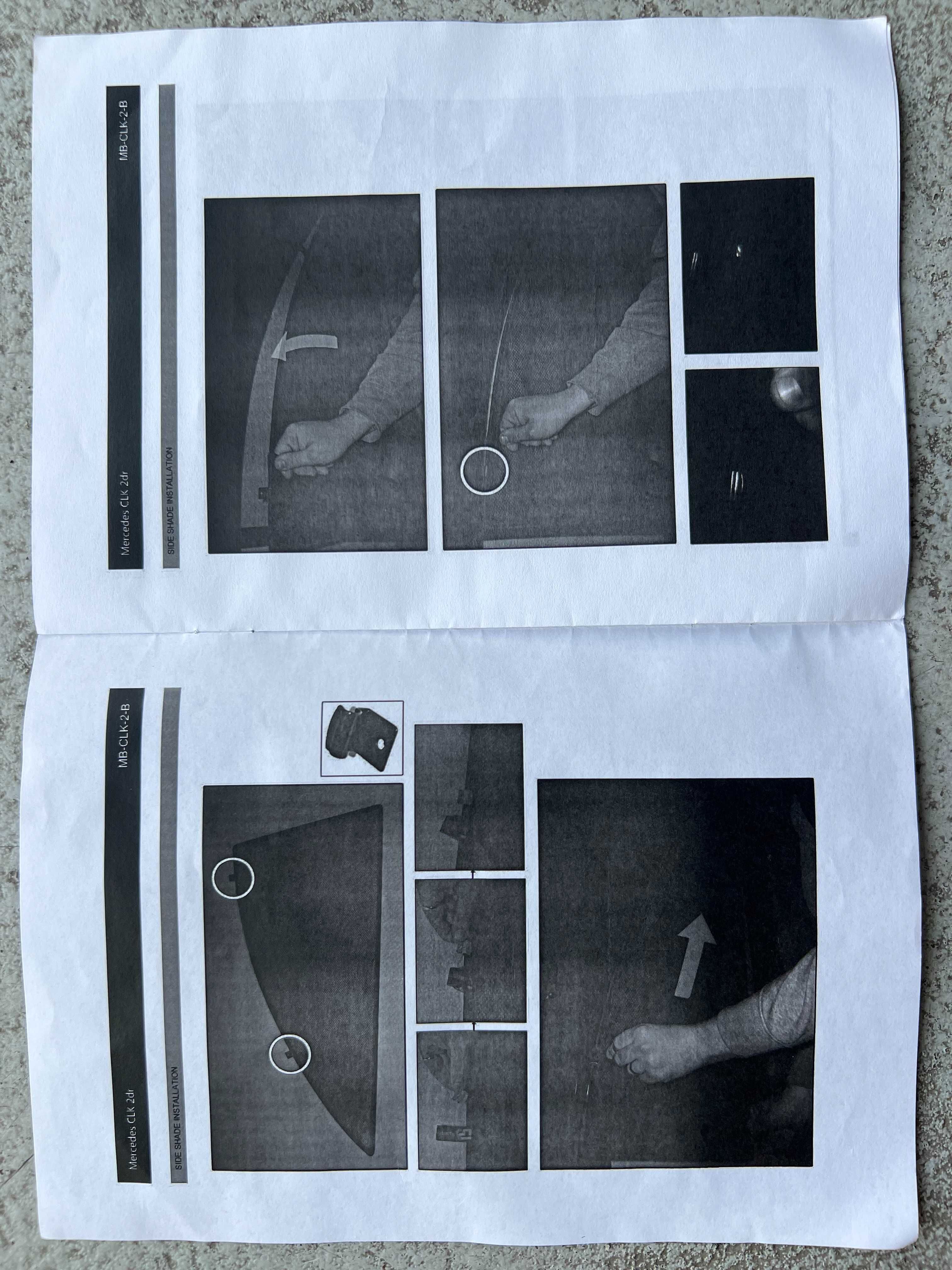 Cortinas de vidros para Mercedes CLK