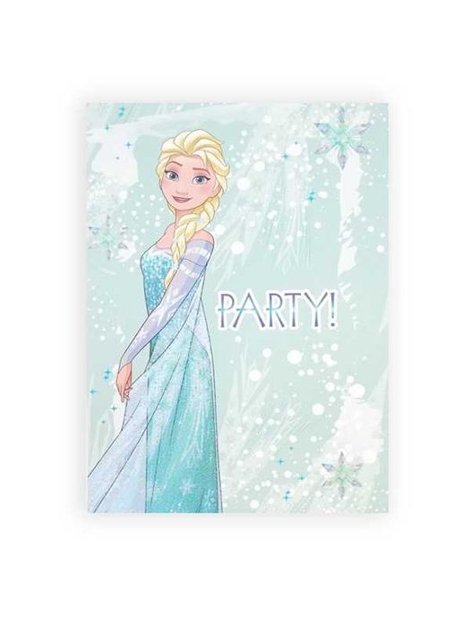 Frozen zaproszenia dla dzieci, Elsa zaproszenia dla dziewczynki C6