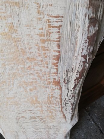 Blat drewniany bielony