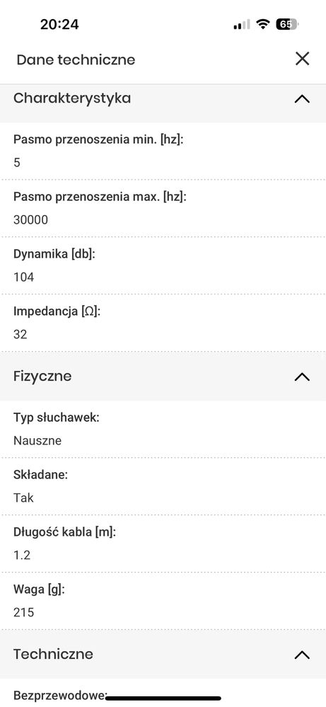 Słuchawki nauszne PIONEER HDJ-CUE1