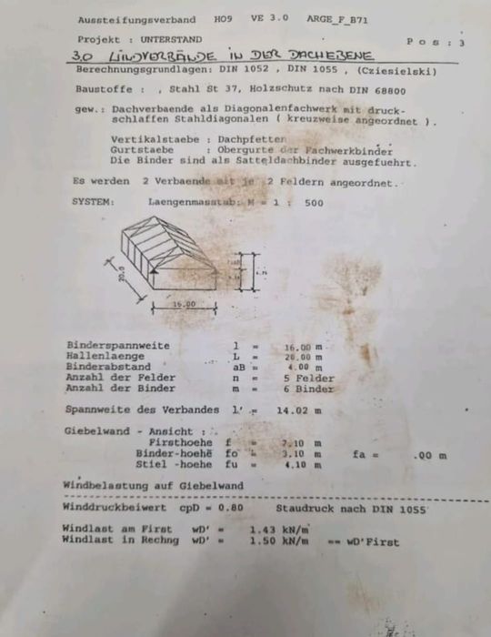 Konstrukcja hali 16m x 20m ocynk