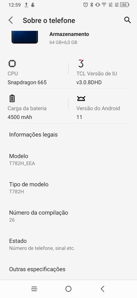 Tcl 10 Plus Azul