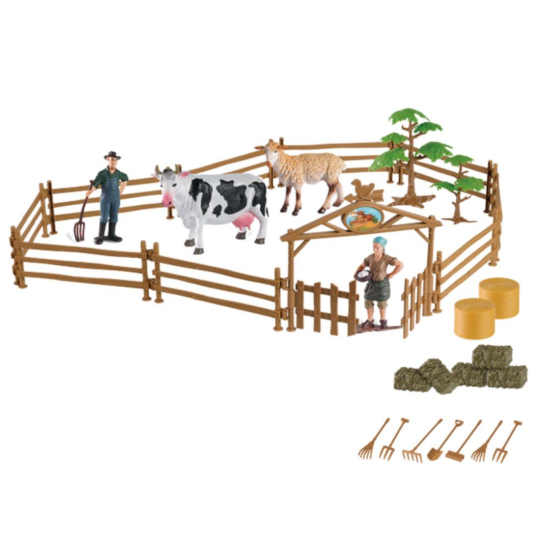 rolniczy farma mały rolnik zagroda stajnia zwierzęta + akcesoria