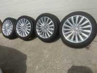 Alufelgi S-line 17-5x112 Audi VW Skoda z oponami letnimi Pirelli