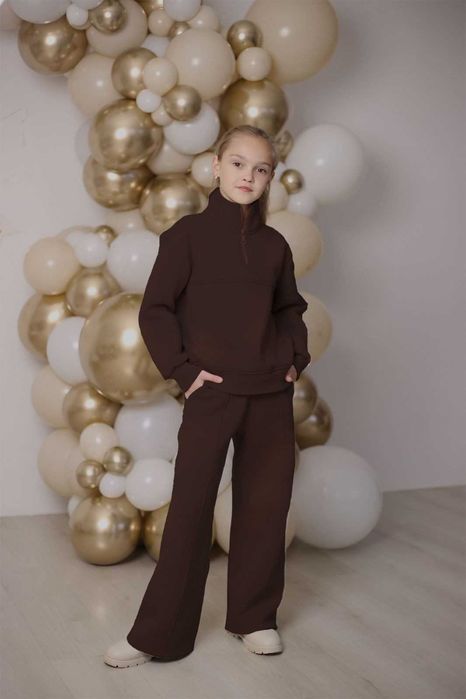 Теплий костюм з начосом для дівчат, від виробника, рости 104 - 170