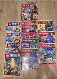 Zestaw, gazetki Lego, plakaty.