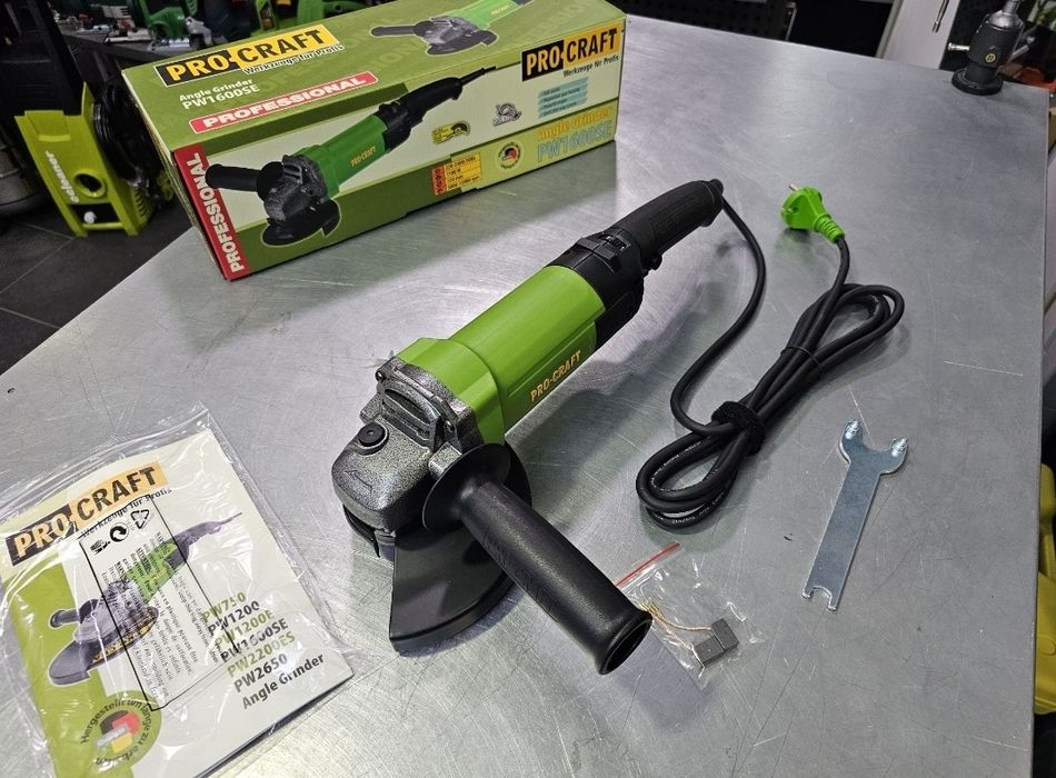 150 Болгарка ProCraft PW1600 Регулировка об.  Плавный пуск Мощная