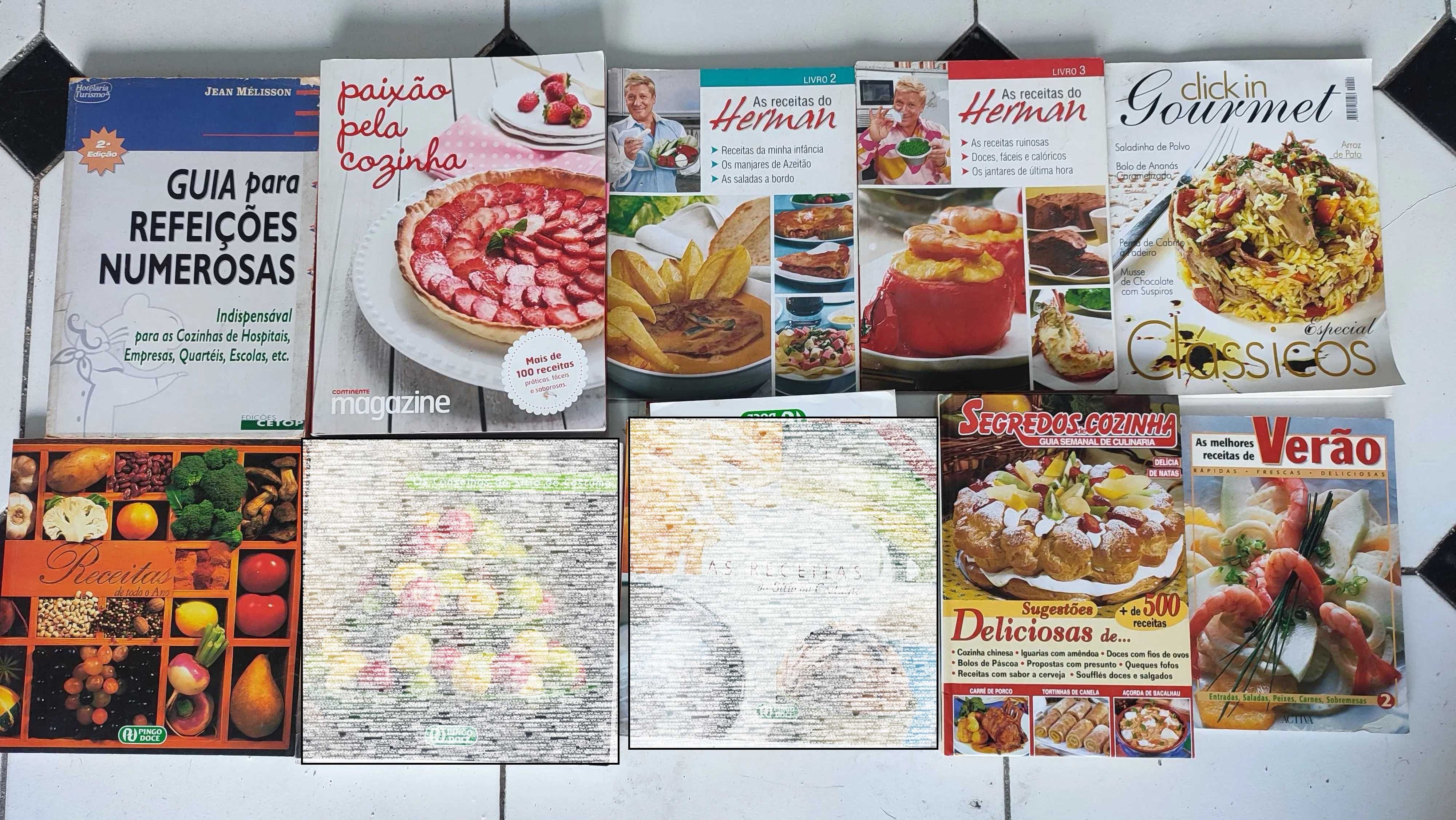 Lote 38 livros de culinária diversos