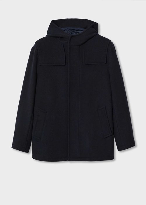 Вовняна куртка з капюшоном  Mango L