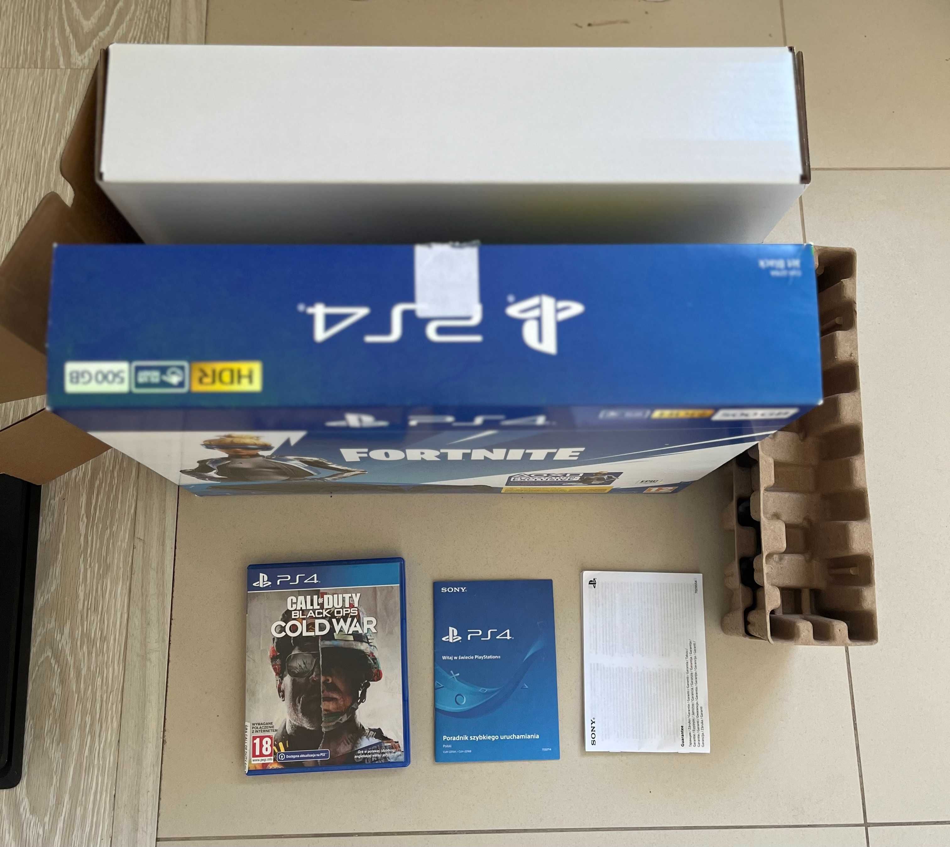 PS4 Slim 500GB 2216A + 2 Pady + Call of Duty Black Ops Cold War