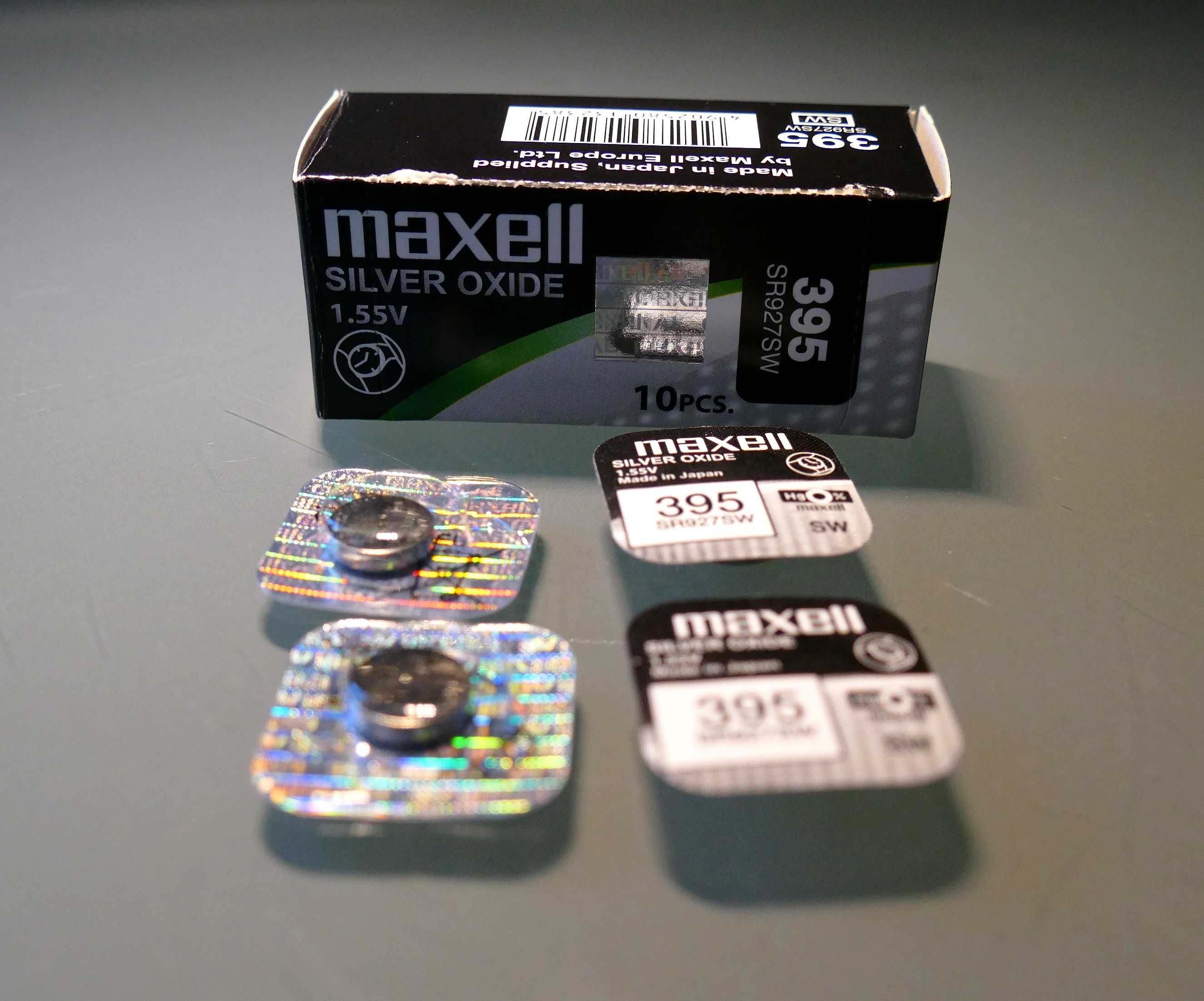 Maxell 371 SR920SW SR69 i Maxell 395 SR927SW SR57 Oryginalne Japońskie