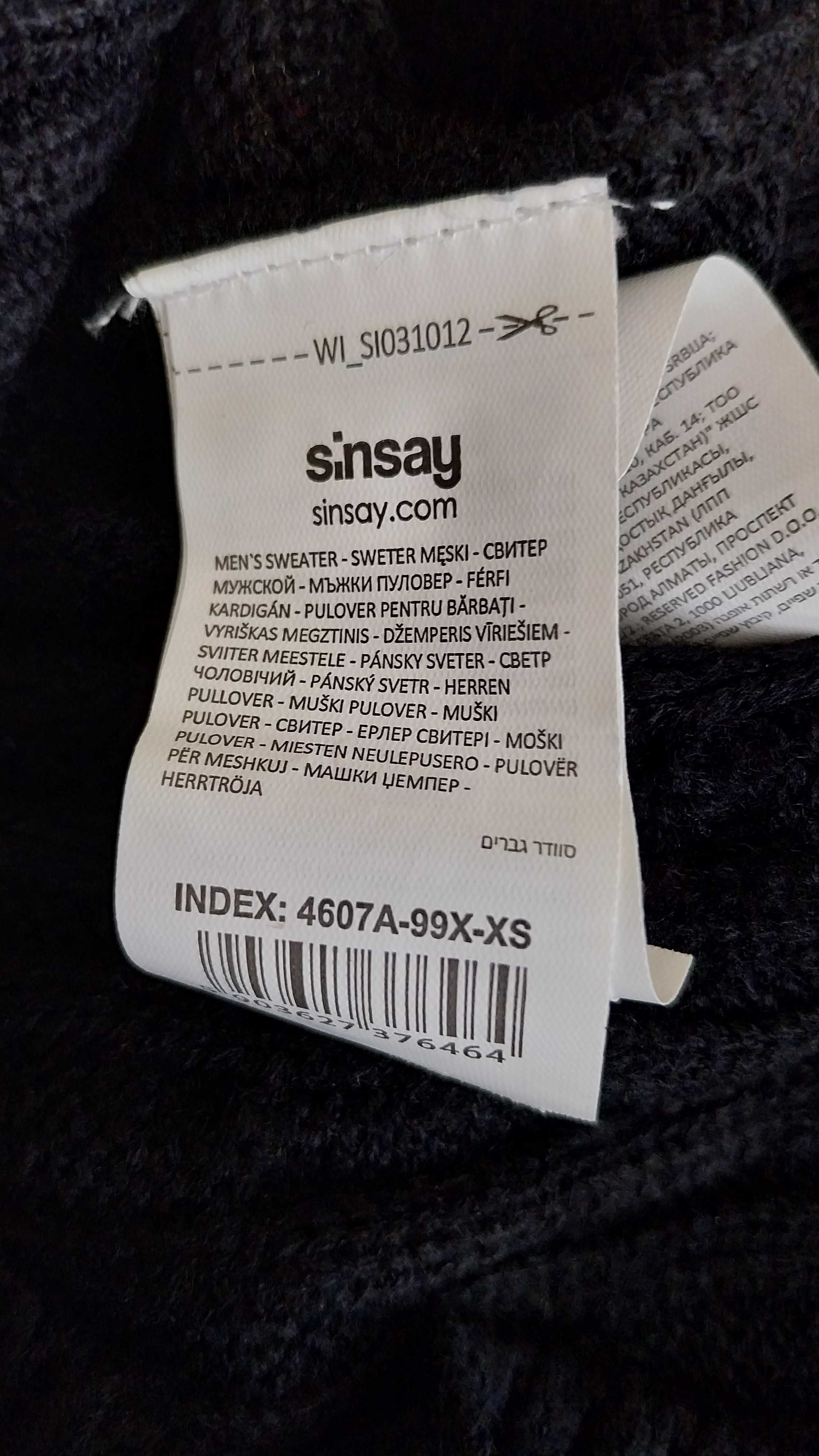 Nowy Sinsay- Sweter Damski - czarny - XS