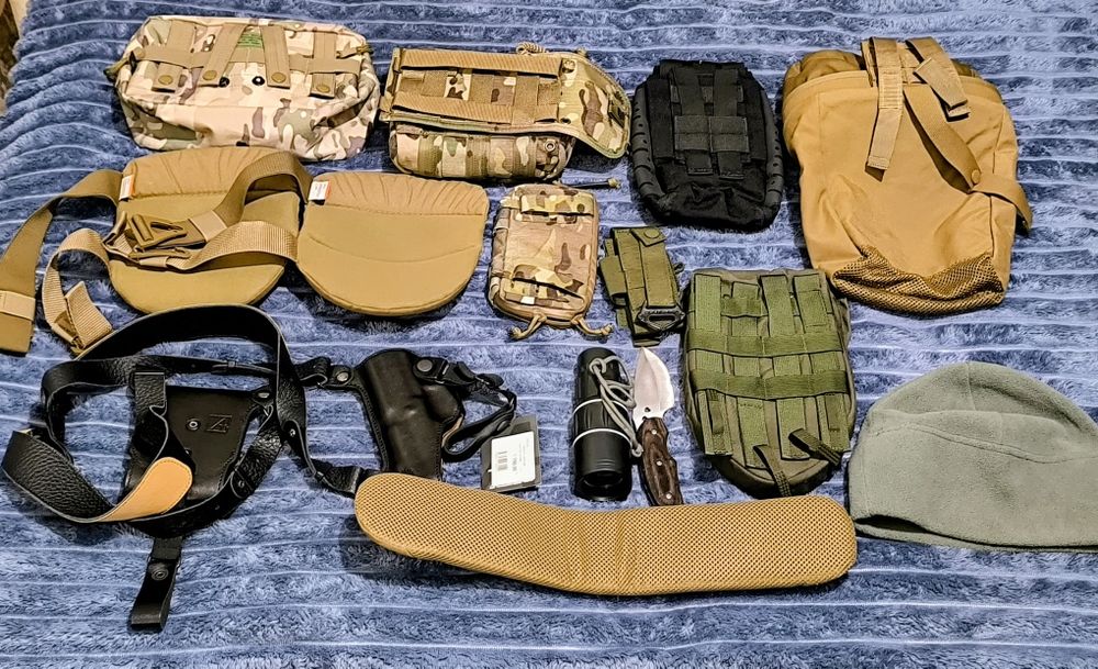 Амуніція, тактичний одяг, спорядження, підсумки multicam, koyote, blac