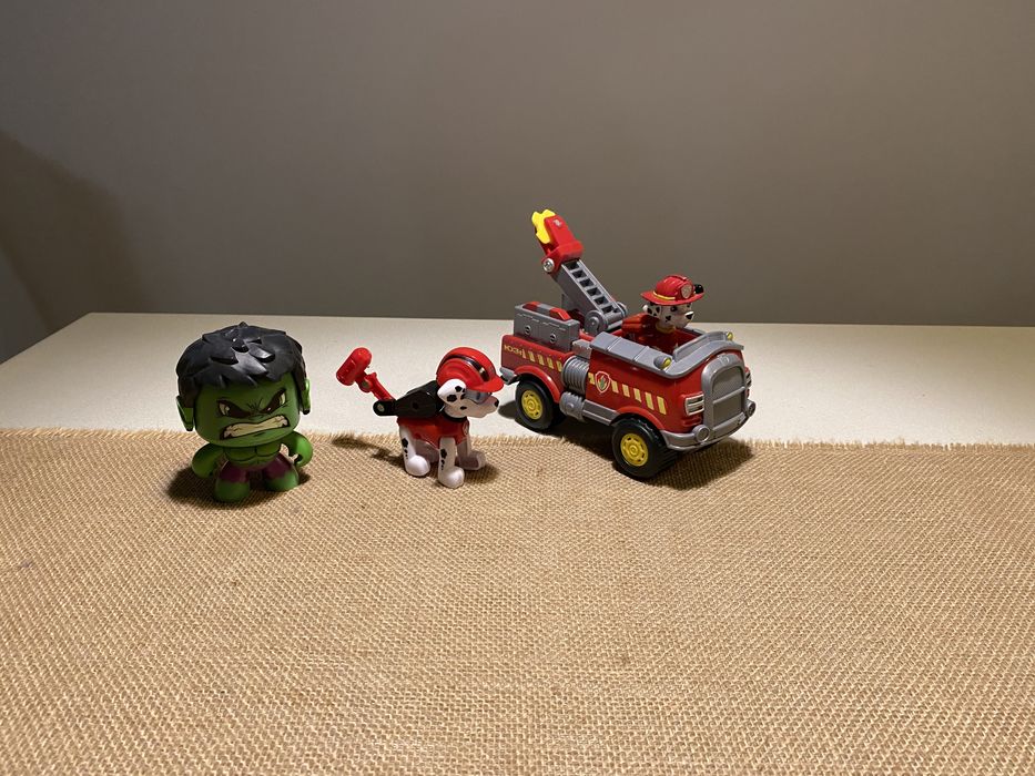 Psi patrol-wóz strażacki+Hulk
