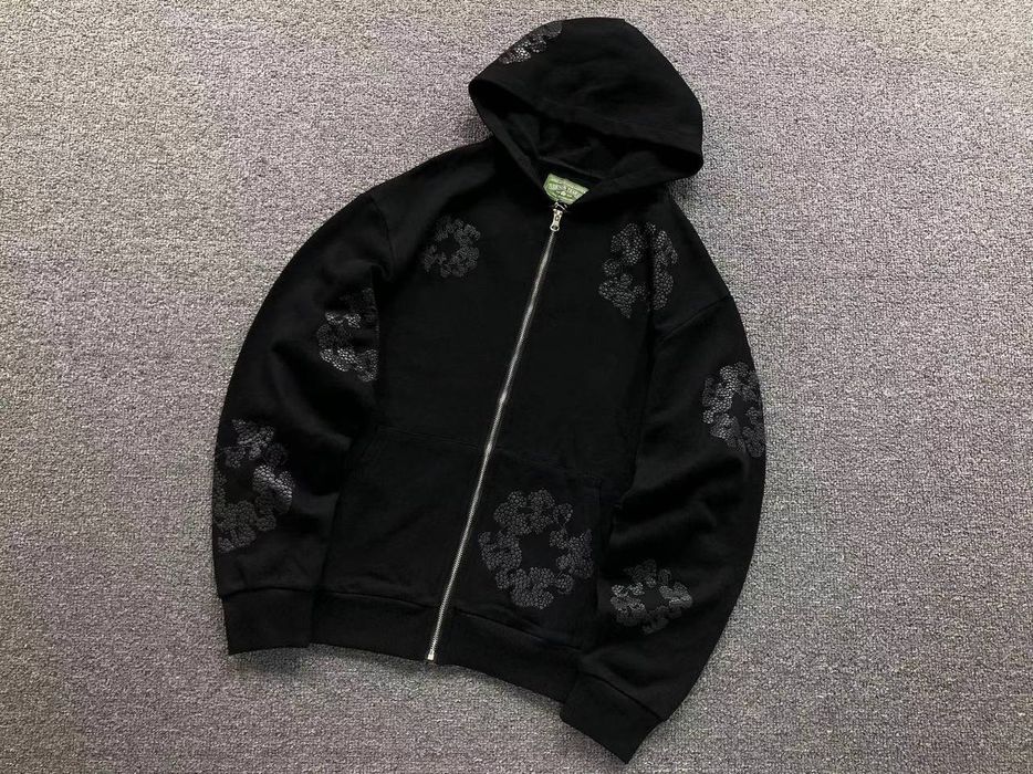 Denim Tears Zip-Hoodie / Вітровка / Худі / Чорна