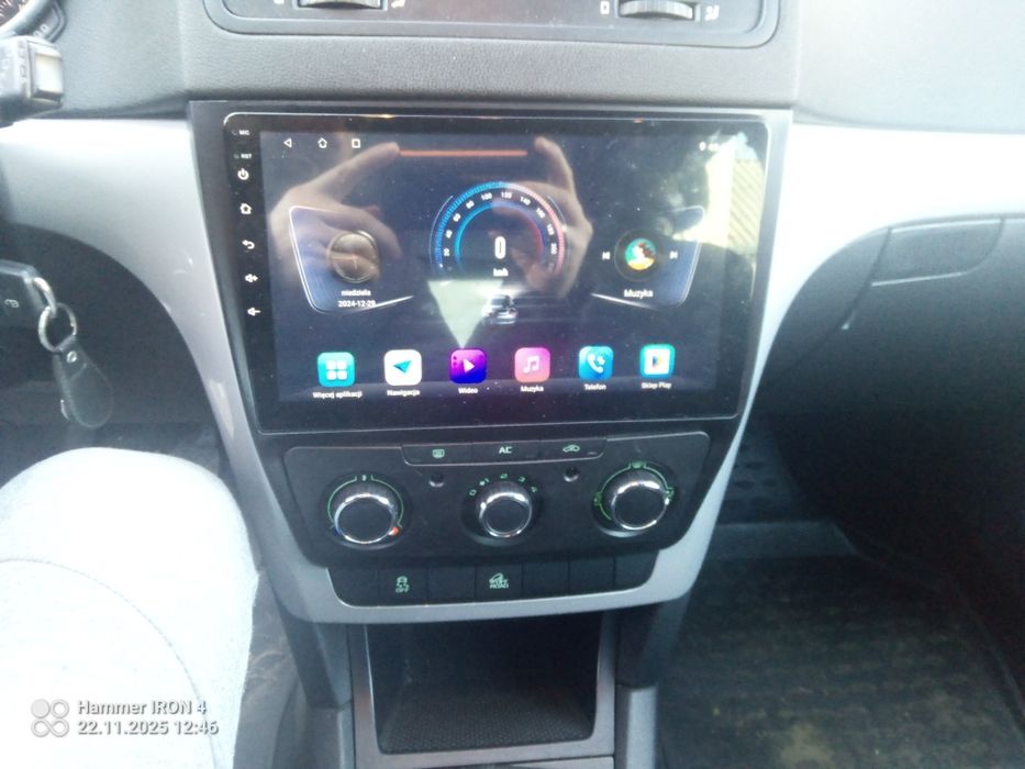 Radio 2 Din android nawigacja ramka skoda