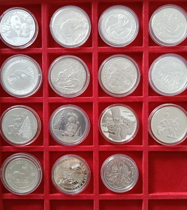 15 Moedas Onças em Prata