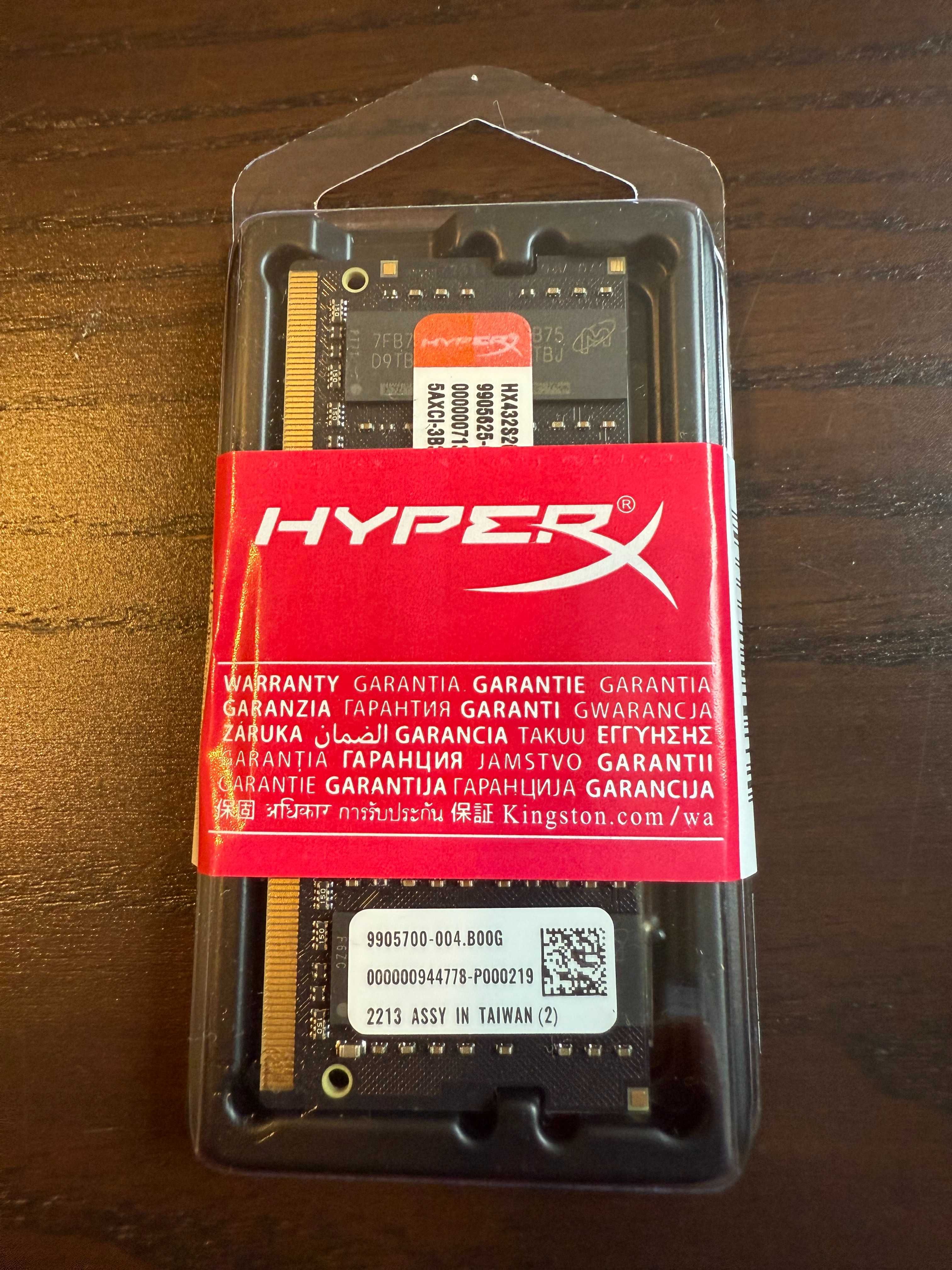 HyperX Impact DDR4 SODIMM RAM 32GB (2x16GB) 3200MHz - Laptop, Nowe