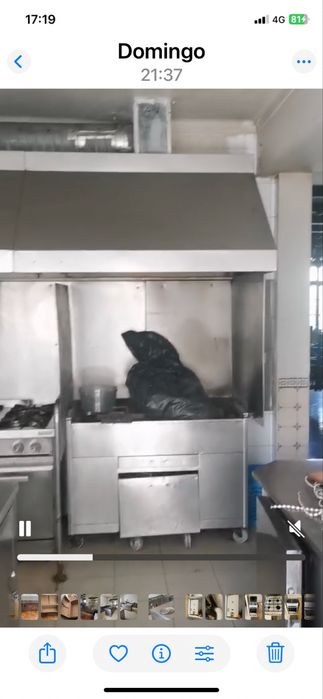 Cozinha de restaurante em inox,completa em muito bom estado