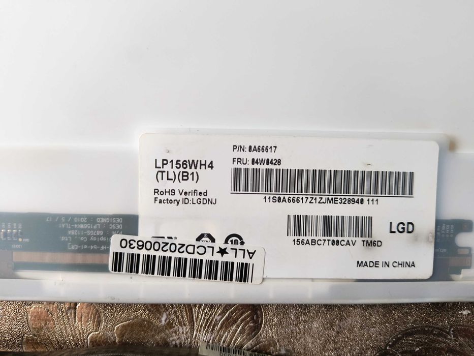 Matryca LG 15.6" LP156WH4(TL)(B1) 40pin 100% OK! Okazja!