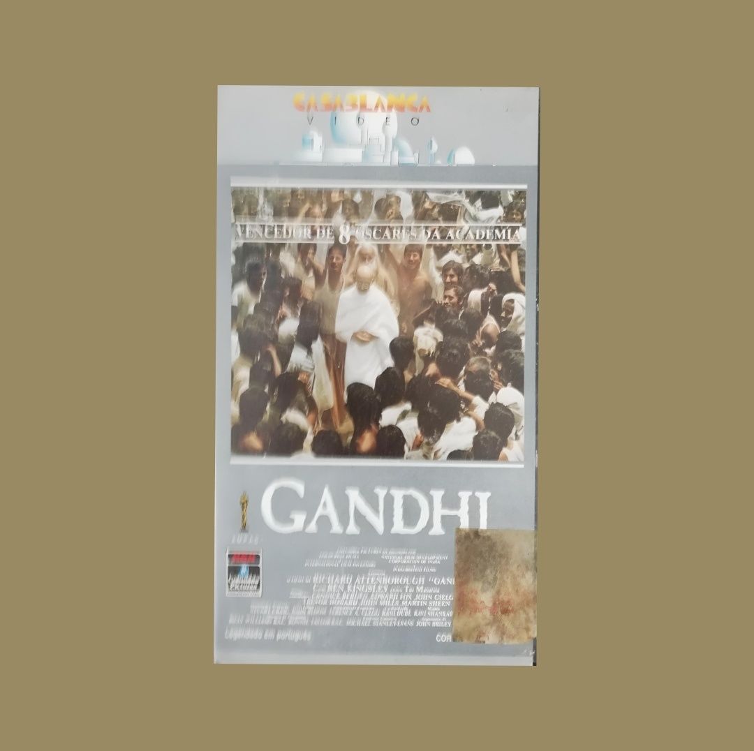 Filme "Gandhi" em formato VHS original, 1982