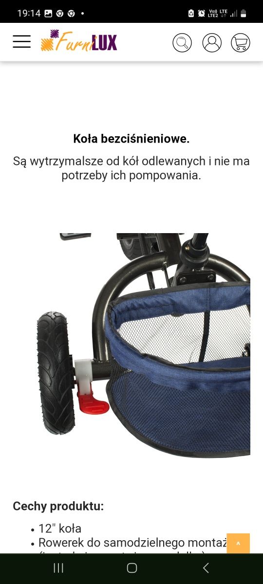 Rowerek trójkołowy Trike FIX