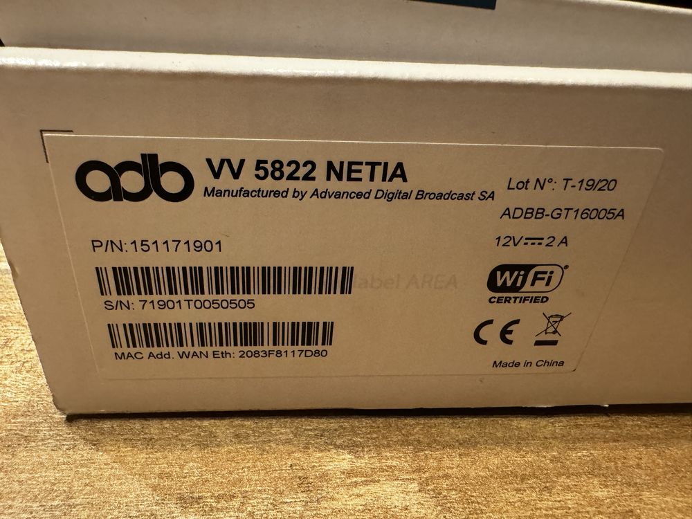 Router adb vv 5822