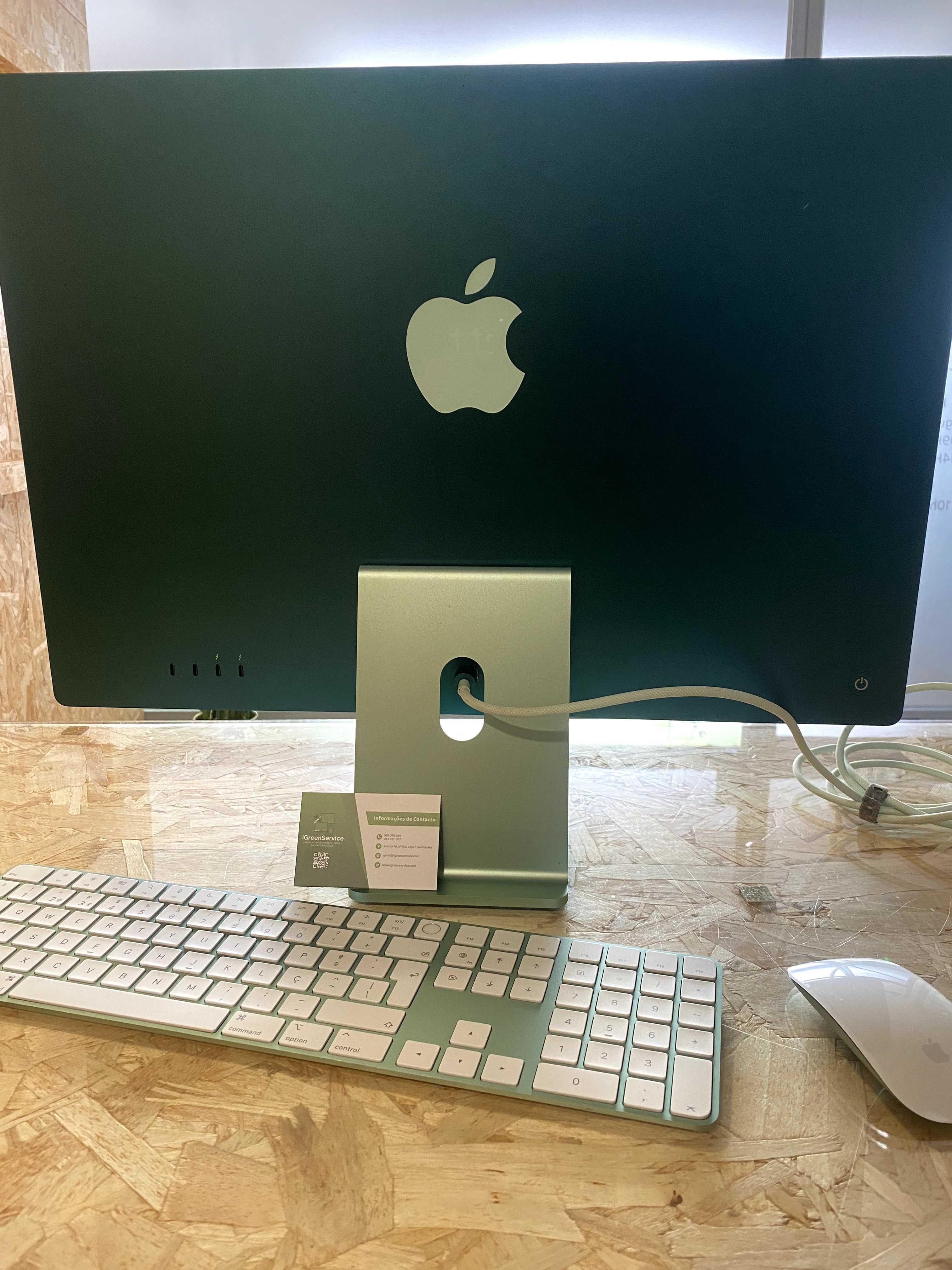 iMac 24'' | 2021 | M1 | 1TB SSD |  Cor Verde, GARANTIA