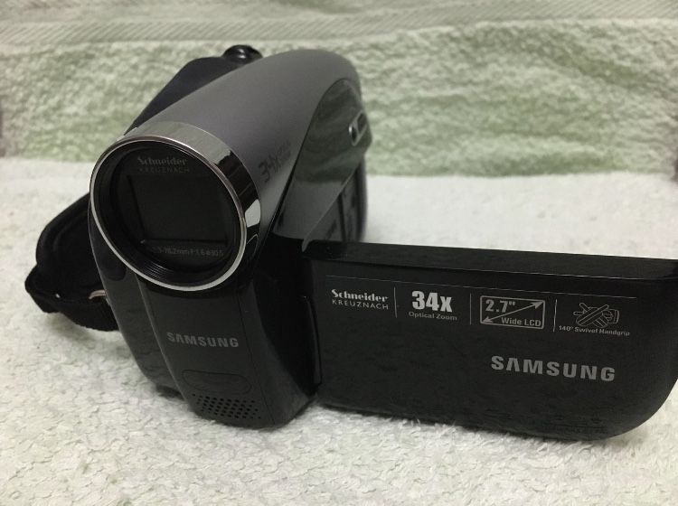 Camera filmar HD video Samsung miniDVD nova