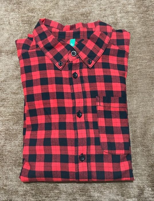 Camisa de flanela manhã comprida Benetton 11-12 anos