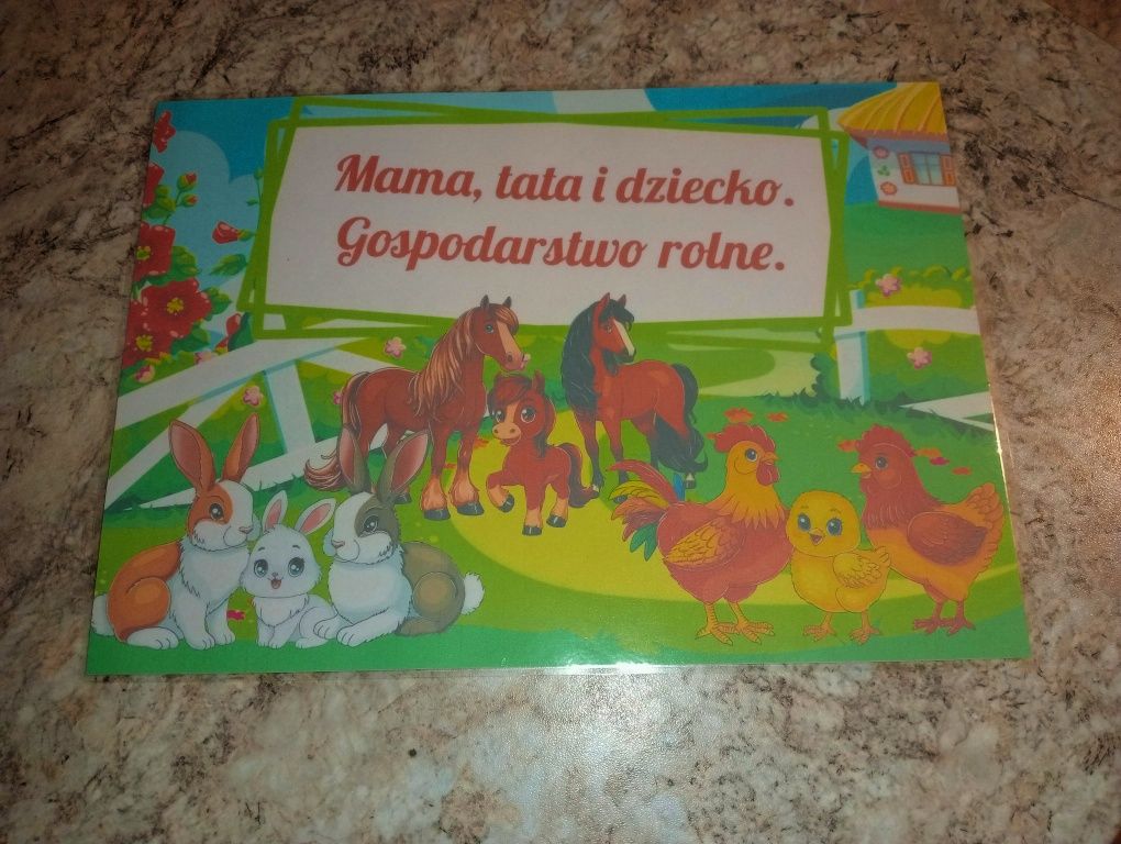 Album na rzepy "Mama, tata i dziecko. Gospodarstwo rolne"