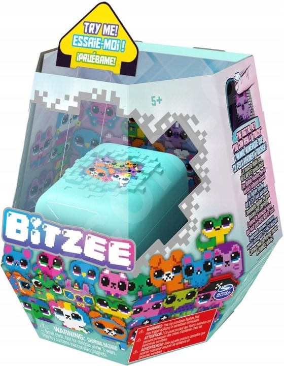 Bitzee Interaktywne Wirtualne Zwierzątko Hologram Morskie Miętowe Pude
