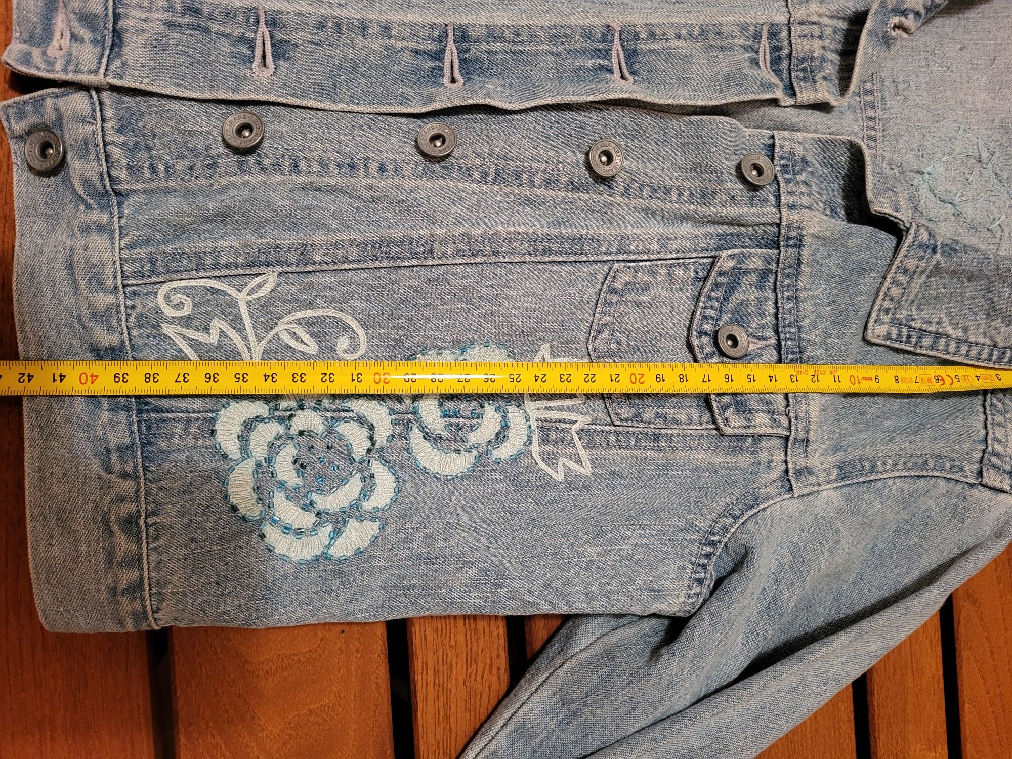Kurtka jeans dziewczęca