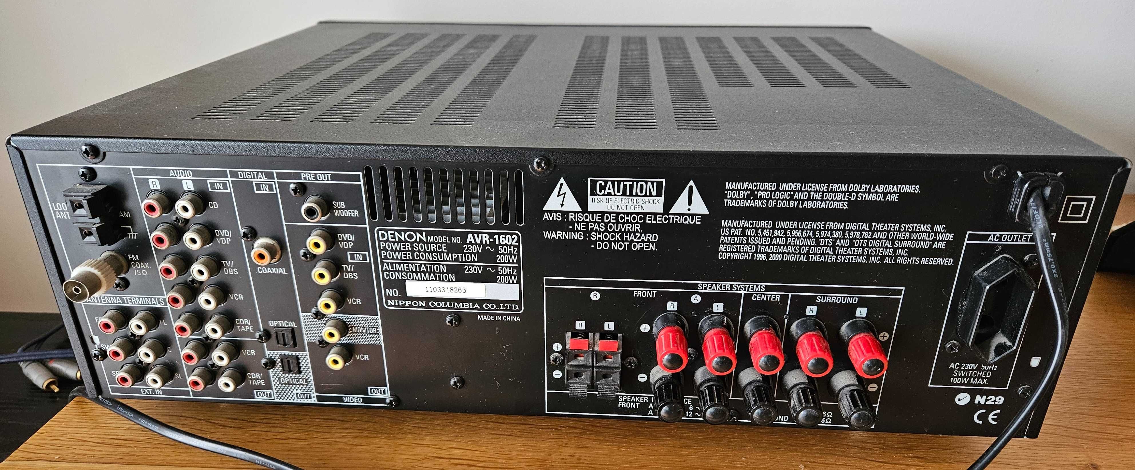 Wzmacniacz Amplituner kina domoweg 5.1 Denon AVR-1602