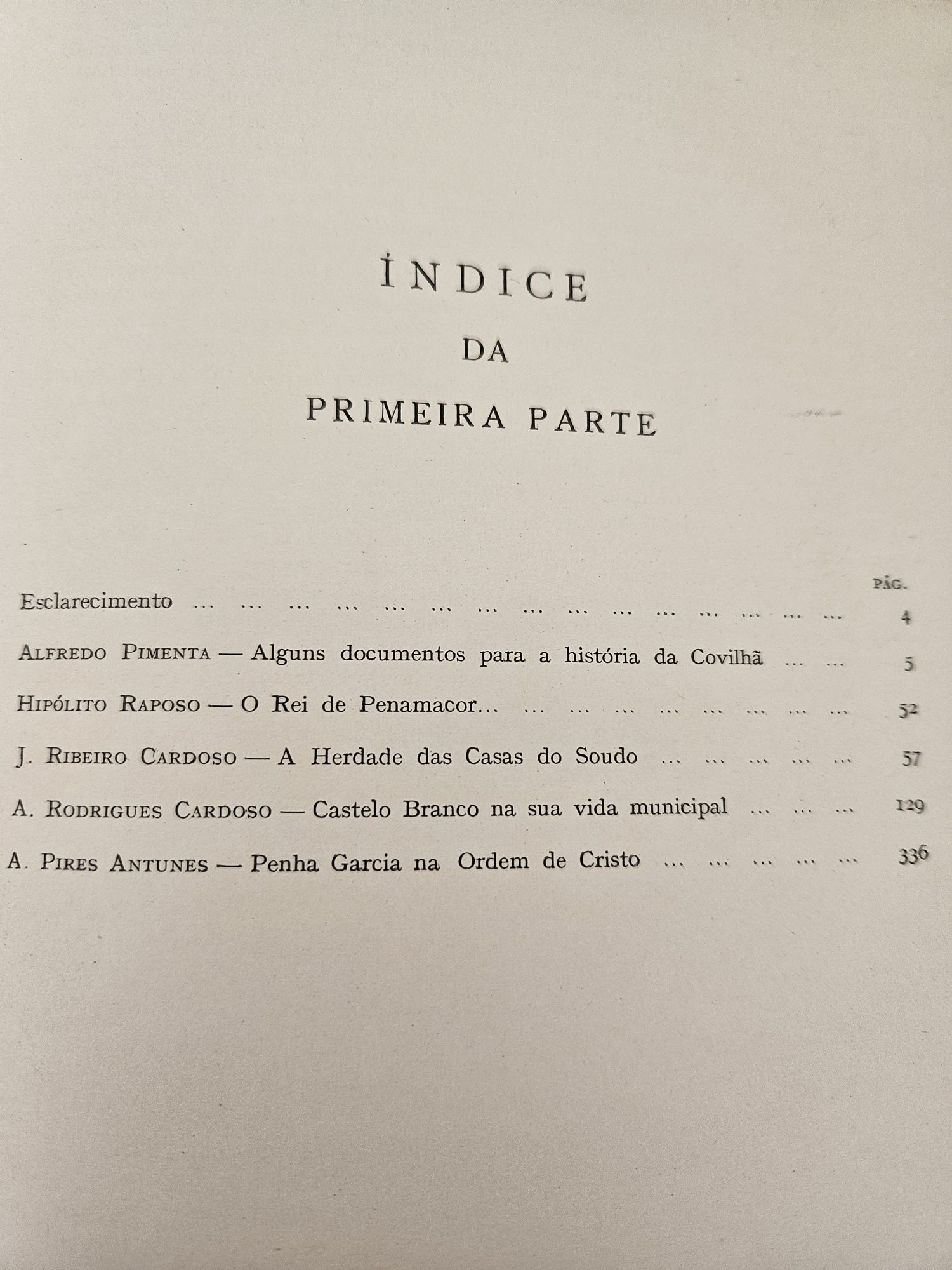 MONOGRAFIA 1950 - subsidios para a história regional da Beira Baixa