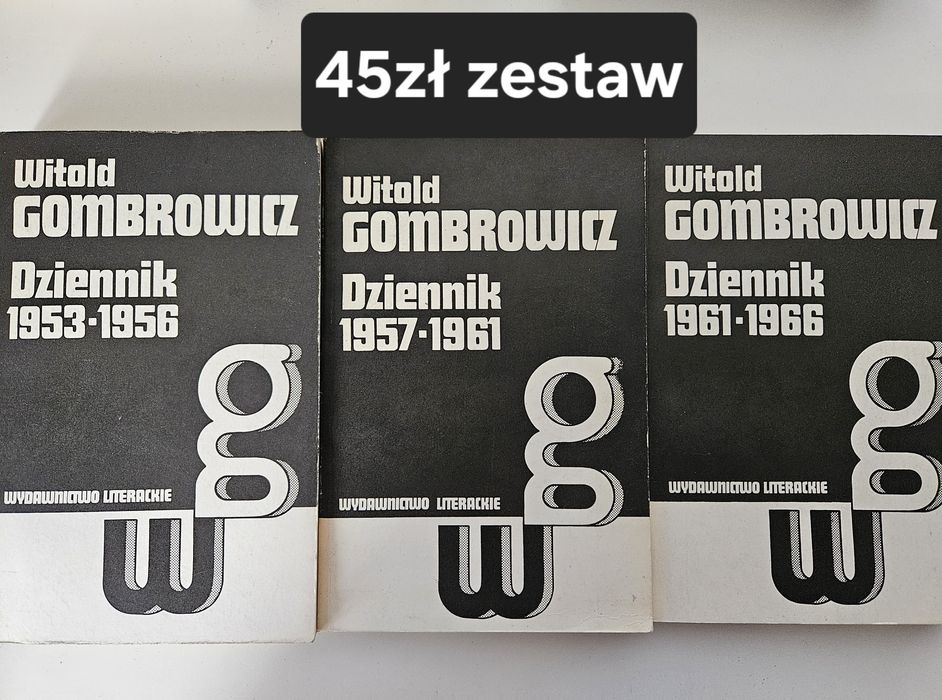 Witold Gombrowicz Dzienniki zestaw