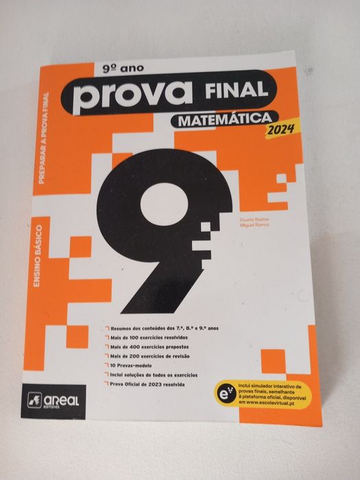 Livro matemática "Prova final de matemática" 9°ano