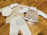 Elegancki komplet dla chlopca na chrzest, urodziny.