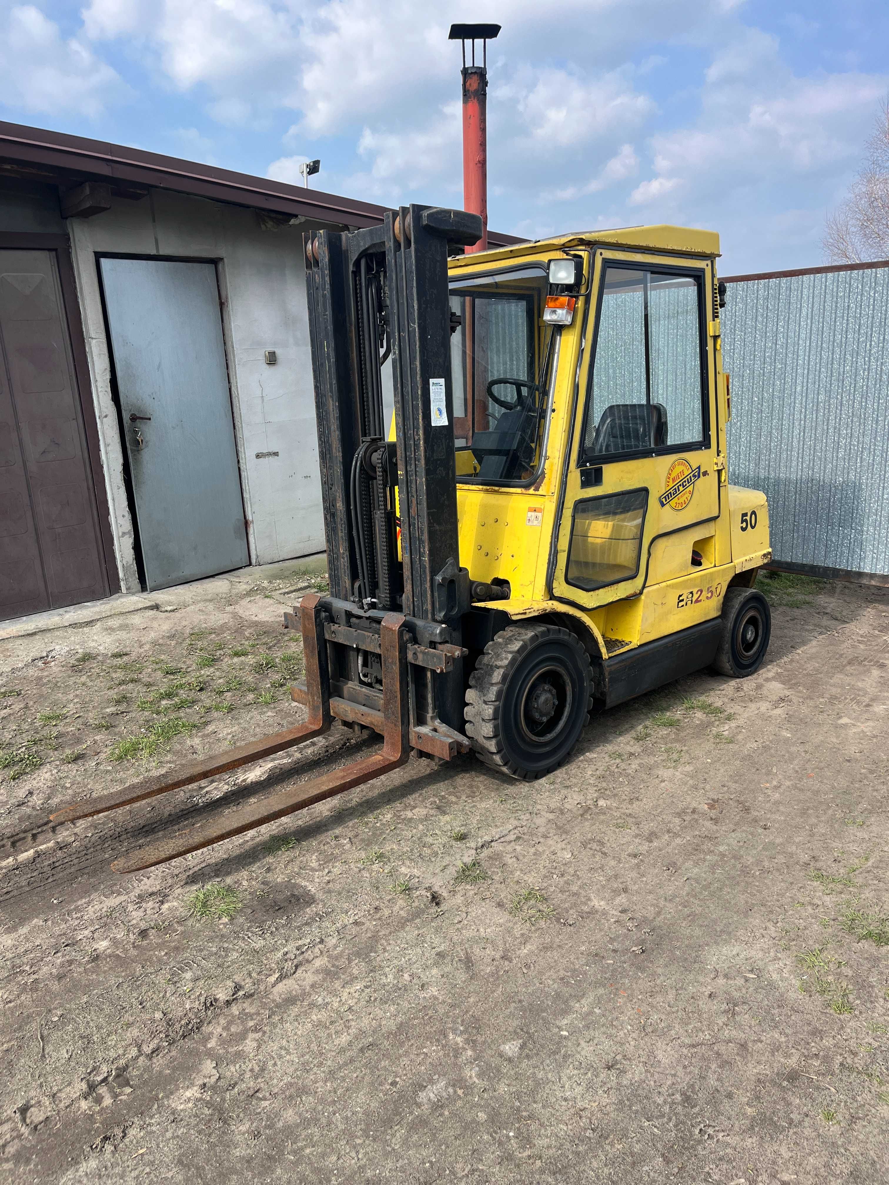 Wózek widłowy, widlak Hyster H2.50 Diesel Isuzu ! Udźwig 2.5T, przesuw