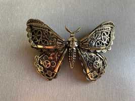 Стильна заколка у вигляді метелика, в стилі стімпанк / стимпанк