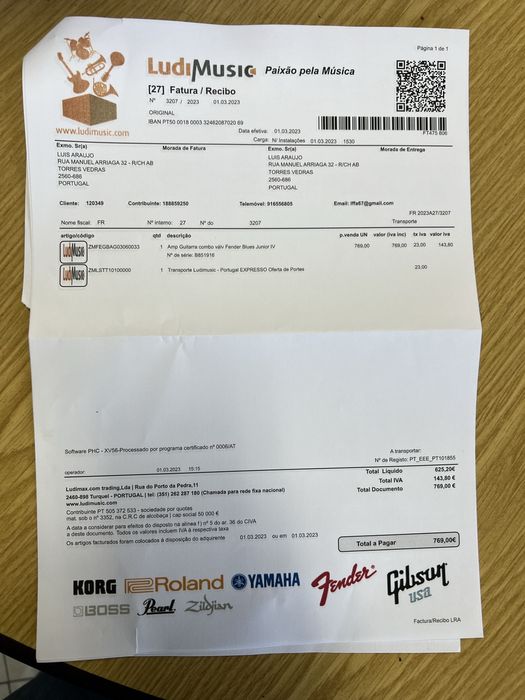 Fender blues Junior IV de Março 2023