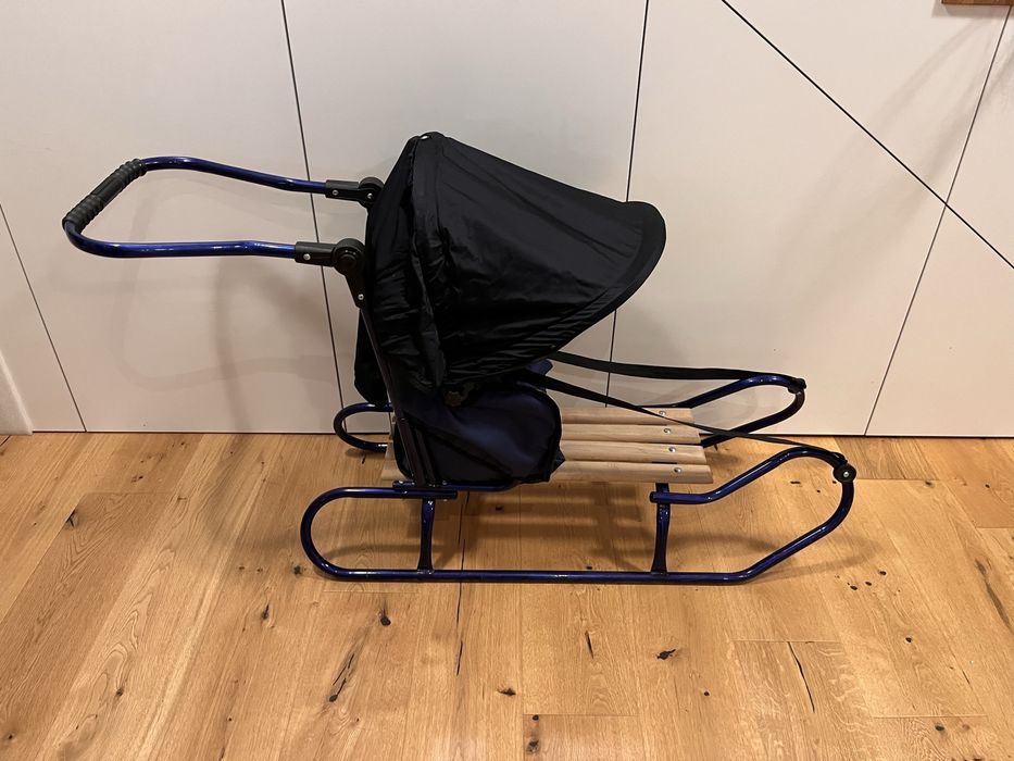 Sanki z pchaczem i śpiworkiem