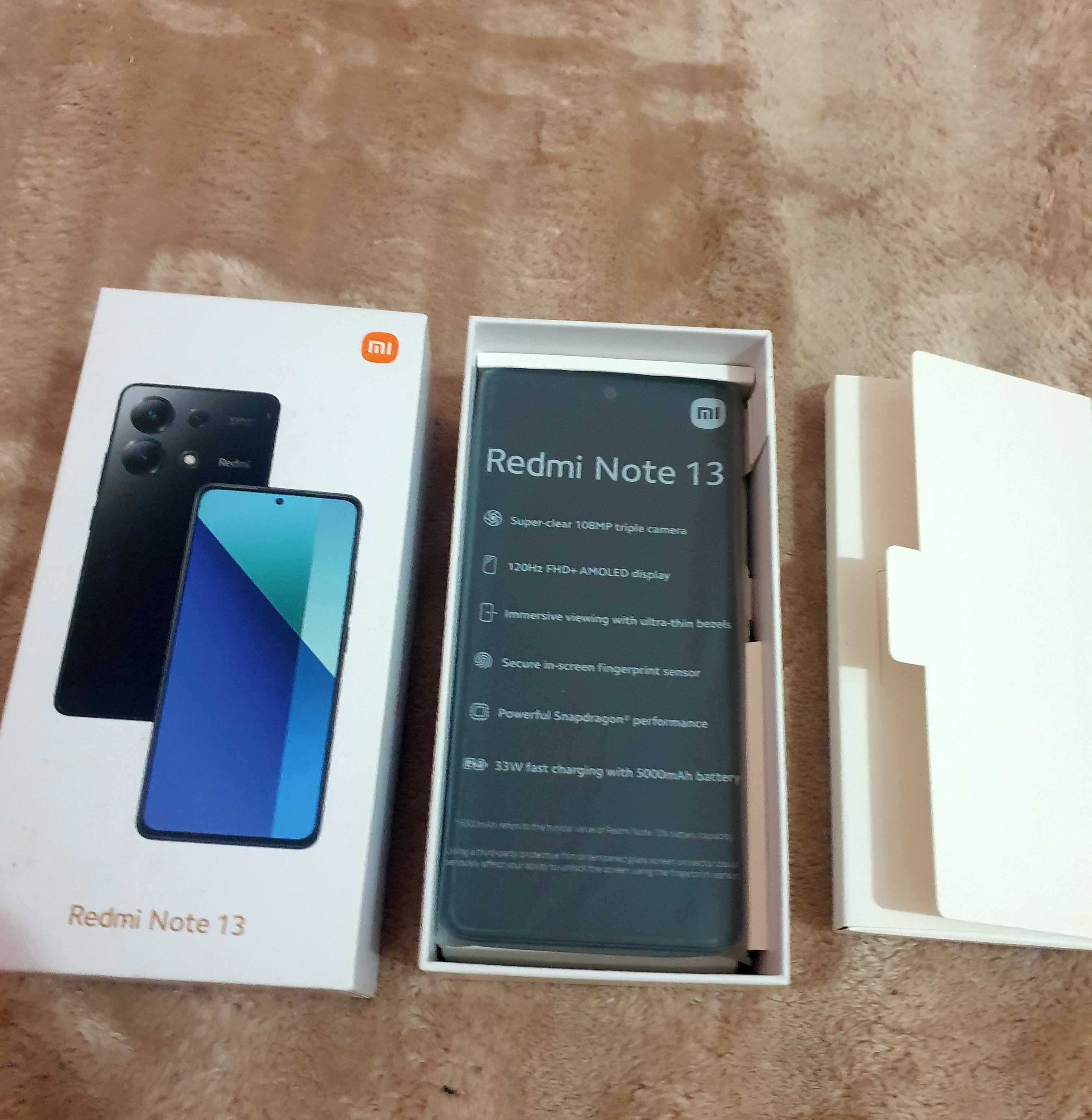 Smartfon Xiaomi Redmi Note 13. NOWY!  8 GB / 256 GB 4G (LTE) czarny