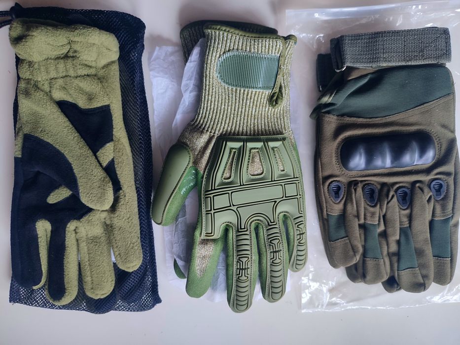 Универсальные тактические перчатки размер ХL полнопалые с защитой на к