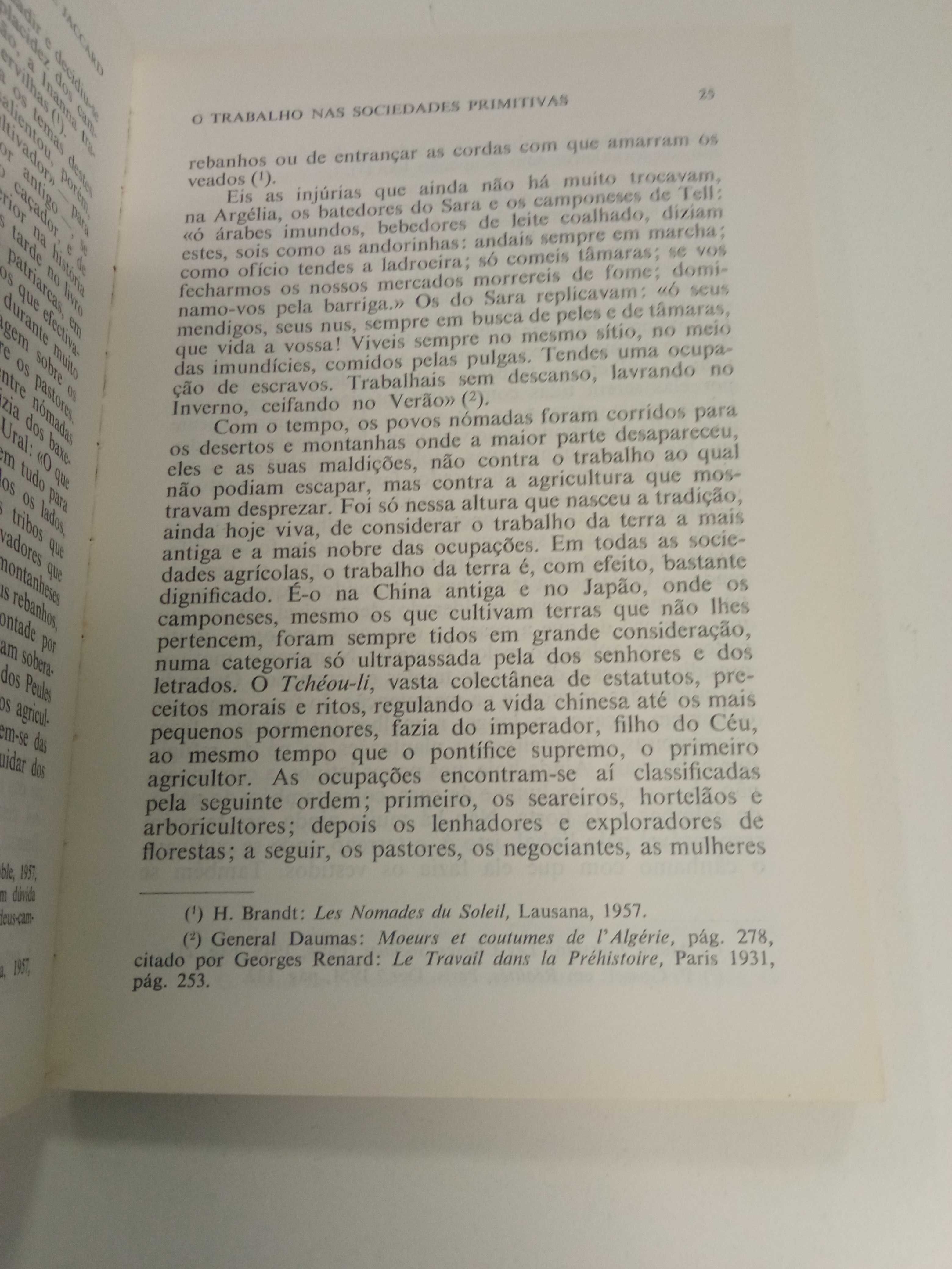 História Social do Trabalho, de Pierre Jaccard